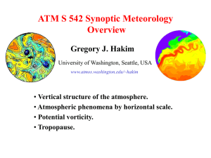 ATM S 542 Synoptic Meteorology Overview Gregory J. Hakim