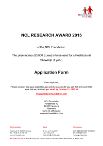 NCL RESEARCH AWARD 2015