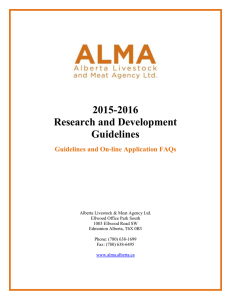 2015-2016 Research and Development Guidelines