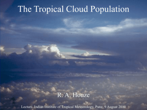 The Tropical Cloud Population R. A. Houze