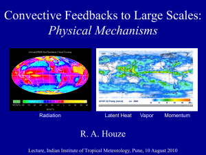 Convective Feedbacks to Large Scales: Physical Mechanisms R. A. Houze