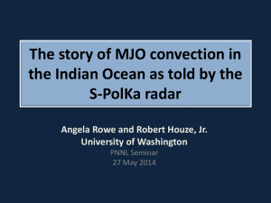 The story of MJO convection in S-PolKa radar