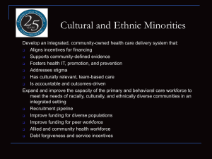 Cultural and Ethnic Minorities