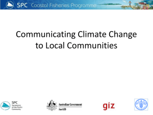 Communicating Climate Change to Local Communities