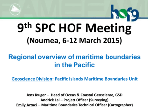 9 SPC HOF Meeting th (Noumea, 6-12 March 2015)