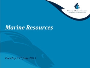 Marine Resources Tuesday 25 June 2013 th