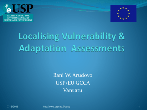 11. Local vulnerability and adaptation assessments