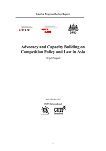 Advocacy and Capacity Building on Competition Policy and Law in Asia