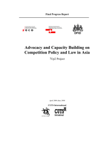 Advocacy and Capacity Building on Competition Policy and Law in Asia