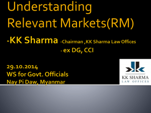 Understanding Relevant Markets(RM)