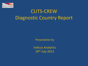 CUTS-CREW Diagnostic Country Report Indicus Analytics 24
