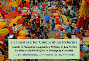 Framework for Competition Reforms