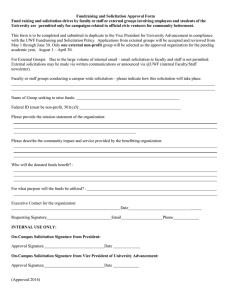 Fundraising and Solicitation Approval Form