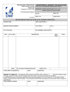 DEPARTMENTAL REQUEST FOR QUOTATION