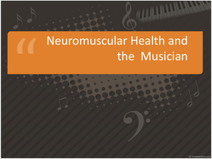 Neuromuscular Health and the  Musician