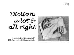 Diction: &amp; all right (#52)