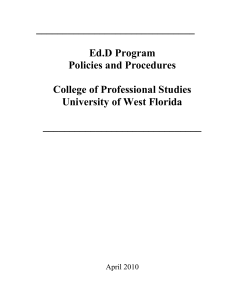 ______________________________  Ed.D Program Policies and Procedures