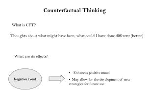 Counterfactual Thinking