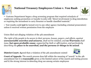 National Treasury Employees Union v. Von Raab •