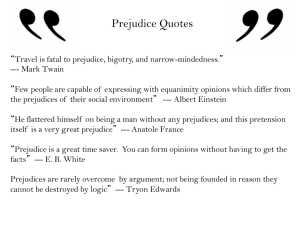 Prejudice Quotes