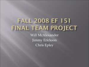 Will McAlexander Jimmy Erickson Chris Epley