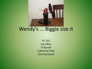 Wendy's ... Biggie size it EF 152 Lee Allan TJ Burrell