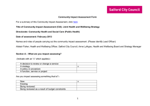 click Community Impact Assessment Form