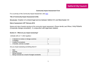 Creation of a shared legal service between Salford CC and...