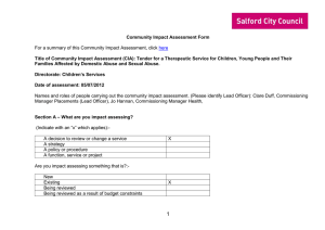 click Community Impact Assessment Form