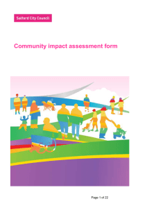 Community impact assessment form Page 1 of 22