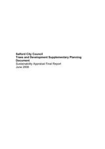 Salford City Council Trees and Development Supplementary Planning Document