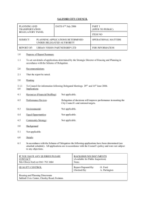 PLANNING AND DATE 6 July 2006