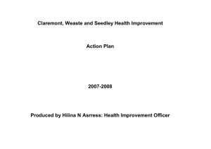 Claremont, Weaste and Seedley Health Improvement  Action Plan 2007-2008