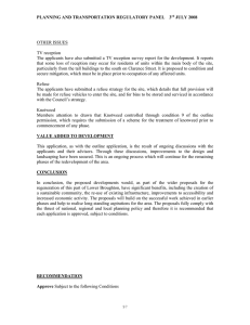 PLANNING AND TRANSPORTATION REGULATORY PANEL    3 JULY 2008