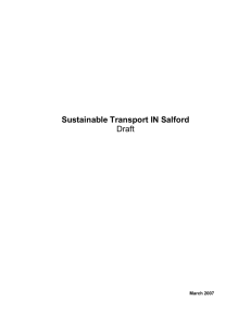 Sustainable Transport IN Salford Draft March 2007