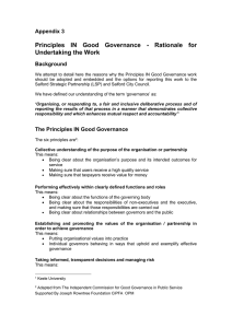 Principles  IN  Good  Governance  - ... Undertaking the Work Appendix 3