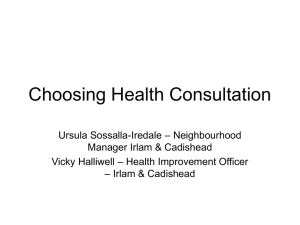 Choosing Health Consultation