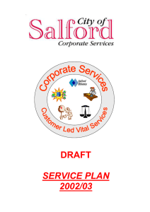 DRAFT  SERVICE PLAN 2002/03