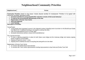 Neighbourhood Community Priorities