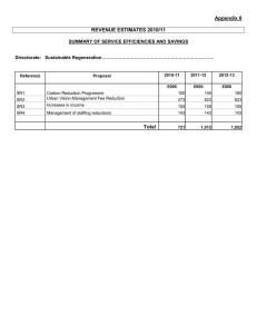 Appendix 8 REVENUE ESTIMATES 2010/11