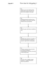 Flow chart for Alleygating 3.  Appendix 1