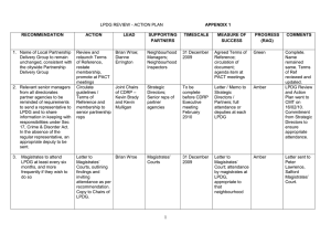 APPENDIX 1  1.  Name of Local Partnership Review and