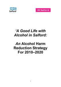 ‘A Good Life with Alcohol in Salford:  An