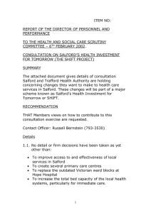 ITEM NO:  REPORT OF THE DIRECTOR OF PERSONNEL AND PERFORMANCE