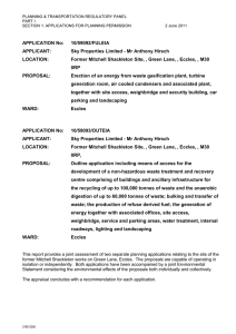 PLANNING &amp; TRANSPORTATION REGULATORY PANEL PART I 2 June 2011