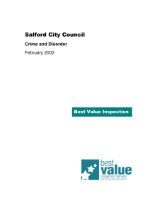 Salford City Council Crime and Disorder February 2002 Best Value Inspection