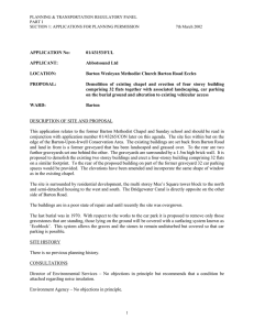 PLANNING &amp; TRANSPORTATION REGULATORY PANEL PART I 7th March 2002