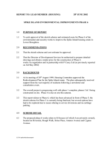 REPORT TO: LEAD MEMBER  (HOUSING)     ... JUNE 2002  SPIKE ISLAND ENVIRONMENTAL IMPROVEMENTS PHASE 6