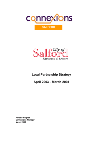 Local Partnership Strategy  – March 2004 April 2003