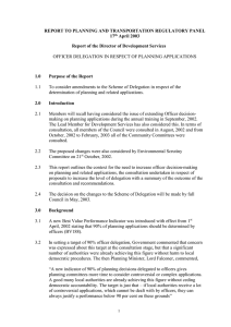 REPORT TO PLANNING AND TRANSPORTATION REGULATORY PANEL 17 April 2003